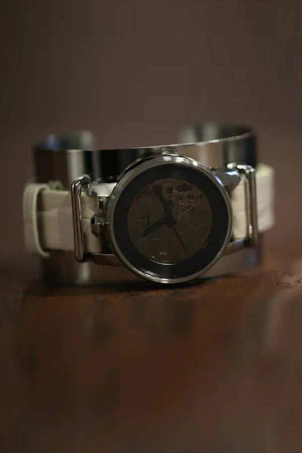 fob paris REHAB 360 Hexagon Silver Cuff Metal Band Watch R360C-04/XHEX- 01/R360S-109